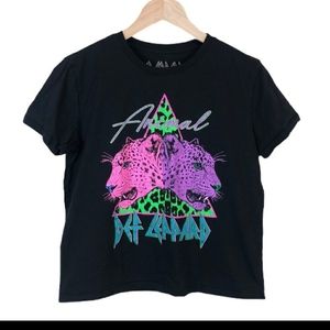 Def Leppard Animal Graphic Band Tee T-shirt